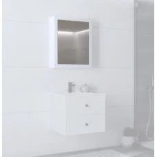 Wall cabinet with mirror TORETO 70x60/1D, white